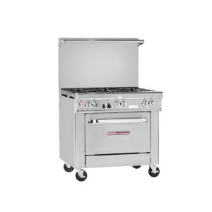 Southbend X-4361D (Middleby Essentials Item) Ultimate Restaurant Range, Gas, 36", (6) Non-Clog Burners