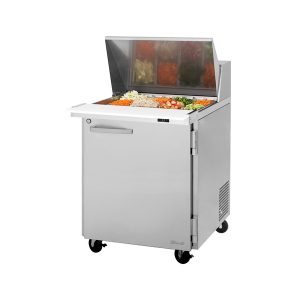 Turbo Air PST-28-12-N(-L) Pro Series Mega Top Sandwich/Salad Prep Table, One-Section, Rear Mount Self-Contained