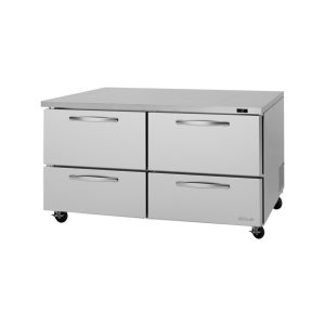 Turbo Air PUF-60-D4-N Pro Series Undercounter Freezer, Two-Section, 17.0 Cu. Ft. Capacity, 60-1/4"W X 32"D