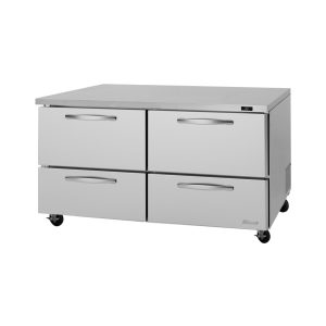 Turbo Air PUR-60-D4-N Pro Series Undercounter Refrigerator, Two-Section