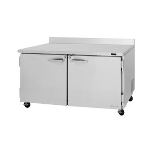 Turbo Air PWF-60-N Pro Series Worktop Refrigerator, Two-Section, 15.5 Cu.Ft. Capacity