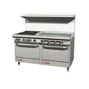 Southbend S60DD-3GR S-Series Restaurant Range, Gas, 60", (4) 28,000 Btu Open Burners