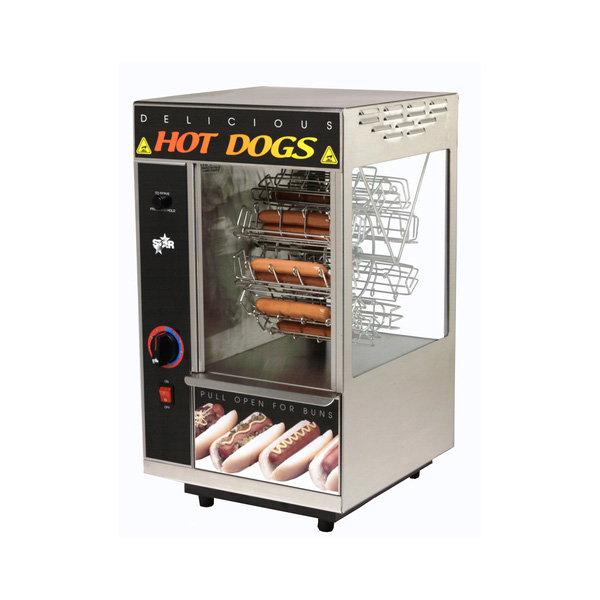 Star 174CBA (QuickShip) Star BroilODog Hot Dog Broiler, 18 Dogs & 12