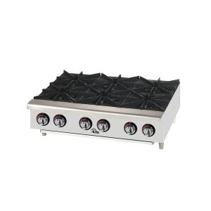Star 606HF Star-Max Hotplate, Countertop, Gas, 36" Wide, (6) Cast Iron Burners