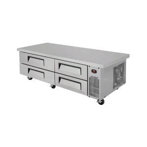 Turbo Air TCBE-72SDR-E-N Super Deluxe Extended Top Chef Base Refrigerator, 12.66 Cu. Ft., Side Mounted Self-Co