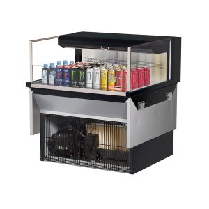 Turbo Air TOM-36L-UF-W(B)-1SI-N Drop-In Horizontal Open Display Case, Low Profile, 4.6 Cu. Ft. Capacity