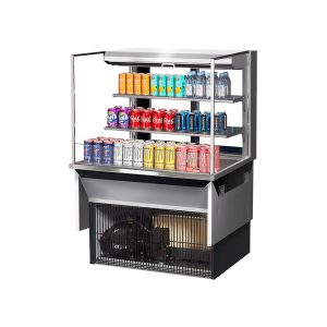 Turbo Air TOM-36L-UFD-S-3SI-N Drop-In Horizontal Open Display Case, Low Profile, 11.1 Cu. Ft. Capacity