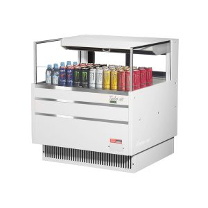 Turbo Air TOM-36L-UFD-W(B)-1S-N Horizontal Open Display Merchandiser, Low-Profile, 4.6 Cu. Ft. Capacity