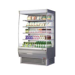 Turbo Air TOM-48DXS-N Extra Deep Vertical Open Display Merchandiser, 14.9 Cu. Ft. Capacity, 48"W X 34-1/4"D