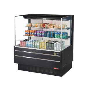 Turbo Air TOM-48L-UF-W(B)-3S-N Horizontal Open Display Merchandiser, Low-Profile