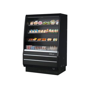 Turbo Air TOM-50MB-SP(-A)-N Vertical Open Display Merchandiser, Mid-Height, 11.1 Cu. Ft. Capacity