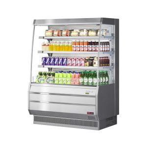 Turbo Air TOM-50MS-N Vertical Open Display Merchandiser, Mid-Height, 11.1 Cu. Ft. Capacity