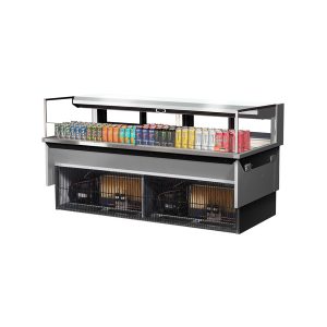 Turbo Air TOM-72L-UFD-S-1SI-N Drop-In Horizontal Open Display Case, Low Profile, 9.7 Cu. Ft. Capacity