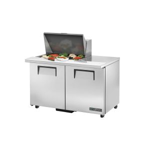 True TSSU-48-12M-B-ADA-HC Mega Top Sandwich/Salad Unit, 34" work surface height, (12) 1/6 size (4"D) poly pans