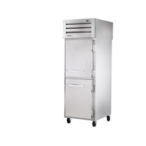 True STA1FPT-2HS-2HS SPEC SERIES Pass-thru Freezer, one-section, (2) stainless steel half doors front & rear