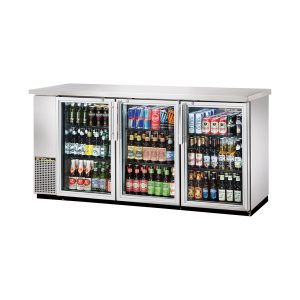 True TBB-24-72G-S-HC-LD Back Bar Cooler, three-section, 73-1/8"W