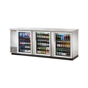 True TBB-4G-S-HC-LD Back Bar Cooler, three-section, 90-3/8"W