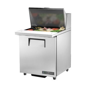 True TSSU-27-12M-C-ADA-HC Mega Top Sandwich/Salad Unit, 34" work surface height, (12) 1/6 size (4"D) poly pans