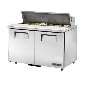 True TSSU-48-12-ADA-HC Sandwich/Salad Unit, 34" work surface height, (12) 1/6 size (4"D) poly pans