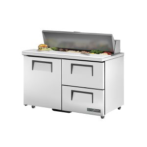 True TSSU-48-12D-2-ADA-HC Sandwich/Salad Unit, 34" work surface height, (12) 1/6 (4"D) pans