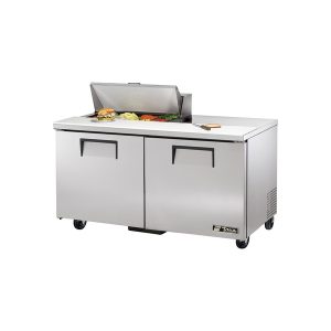 True TSSU-60-08-HC Sandwich/Salad Unit, (8) 1/6 size (4"D) poly pans, stainless steel insulated cover