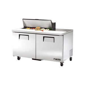 True TSSU-60-10-HC Sandwich/Salad Unit, (10) 1/6 size (4"D) poly pans, stainless steel insulated cover