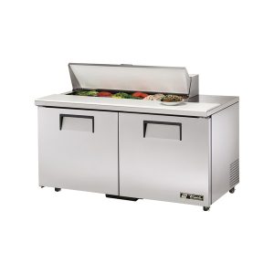 True TSSU-60-12-ADA-HC Sandwich/Salad Unit, 34" work surface height, (12) 1/6 size (4"D) poly pans