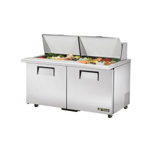 True TSSU-60-24M-B-ST-ADA-HC Mega Top Sandwich/Salad Unit, 34" work surface height, (24) 1/6 (4"D) poly pans