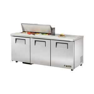 True TSSU-72-10-ADA-HC Sandwich/Salad Unit, 34" work surface height, (10) 1/6 size (4"D) poly pans