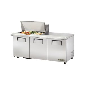 True TSSU-72-15M-B-ADA-HC Mega Top Sandwich/Salad Unit, 34" work surface height, (15) 1/6 size (4"D) poly pans