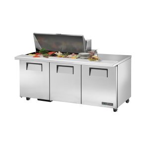 True TSSU-72-18M-B-ADA-HC Mega Top Sandwich/Salad Unit, 34" work surface height, (18) 1/6 size (4"D) poly pans