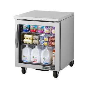 True TUC-27G-HC~FGD01 Undercounter Refrigerator, framed glass door version 01, 33 - 38?F