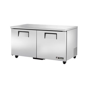 True TUC-60-HC Undercounter Refrigerator, 33 - 38?F, (2) stainless steel doors