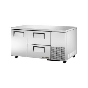 True TUC-60-32D-2-HC Deep Undercounter Refrigerator, 33 - 38?F, side mounted self-contained refrigeration