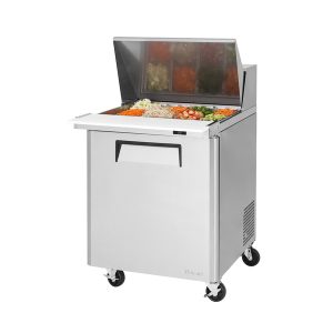 Turbo Air MST-28-12-N M3 Series Sandwich/Salad-Mega Top Unit, One-Section, Rear Mount Self-Contained Compre