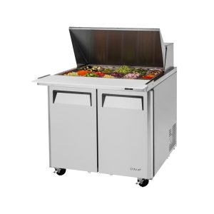 Turbo Air MST-36-15-N6 M3 Series Sandwich/Salad-Mega Top Unit, Two-Section, Rear Mount Self-Contained Compre