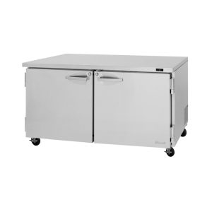 Turbo Air PUF-60-N Pro Series Undercounter Freezer, Two-Section, 15.5 Cu. Ft. Capacity, 60-1/4"W X 33"D