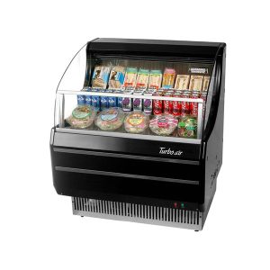 Turbo Air TOM-30SW(B)-N Horizontal Open Display Merchandiser, Slim-Line, 4.7 Cu. Ft. Capacity