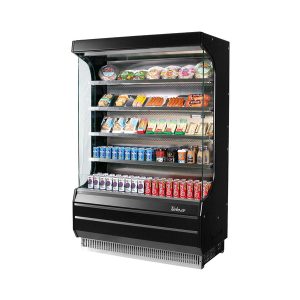 Turbo Air TOM-50W(B)-N Vertical Open Display Merchandiser, 16.5 Cu. Ft. Capacity