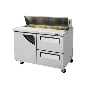 Turbo Air TST-48SD-D2-N Super Deluxe Sandwich/Salad Unit, Two-Section, 12.0 Cu. Ft.