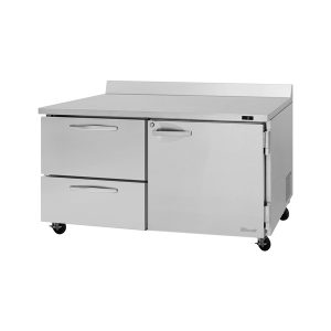 Turbo Air PWF-60-D2R(L)-N Pro Series Worktop Freezer, Two-Section, 17.2 Cu.Ft. Capacity