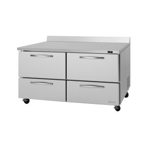 Turbo Air PWF-60-D4-N Pro Series Worktop Freezer, Two-Section, 17.2 Cu.Ft. Capacity