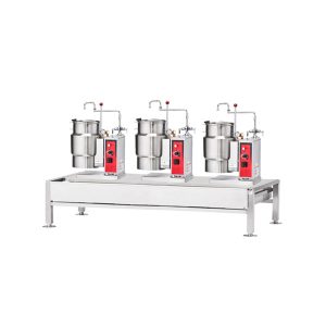 Vulcan VEKT80/666 Kettle/Stand Assembly, (3) K6Ett Electric Tilting Kettles, 80" Wide Stand
