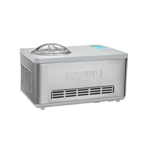 Waring WCIC20 Ice Cream Maker, Electric, 2 Qt. Capacity, Built-In Compressor, Stainless Steel Exterior