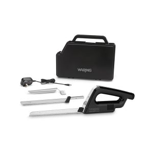 Waring WEK200E Waring Commercial Electric Carving Knife, Cordless, 20"W X 2"D X 4-3/4"H, Detachable Blades