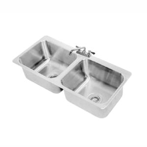 Advance Tabco DI-2-2012 Drop-In Sink, 2 Compartment, 20" wide x 16" front-to-back