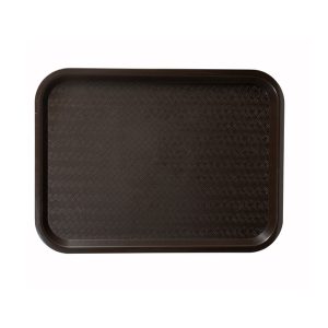 Winco FGT-1418B Tray 14" X 18" Rectangular Fiberglass Brown NSF