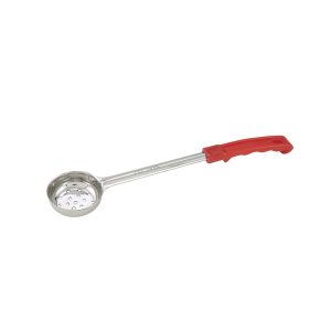 Winco FPP-2 Food Portioner, 2 Oz., One-Piece, Perforated, Stainless Steel, Red