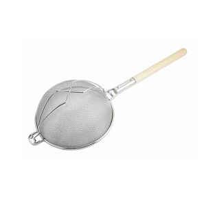 Winco MST-12D Strainer, 12" Bowl Dia., 18"L Handle, 30-7/10" O.A.L., Round