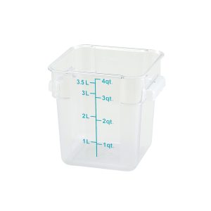 Winco PCSC-4C Storage Container, 4 Qt., 7-1/8" X 8-5/8" X 7-1/4"H, Square